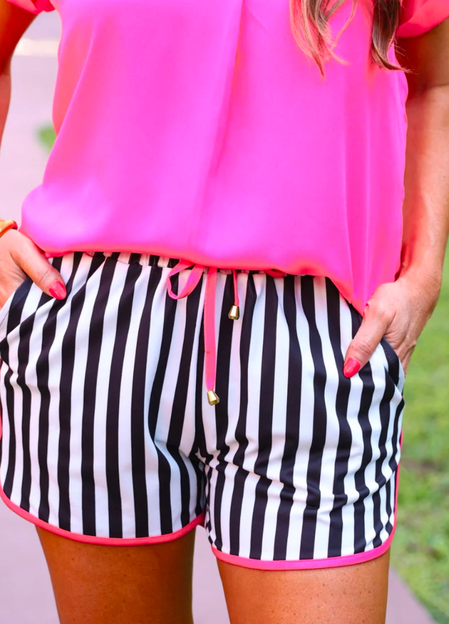 Rosemary Stripes Everyday Shorts (Preorder)