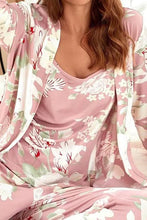 Load image into Gallery viewer, TWILIGHT BLOOMS PINK CAMI, PANTS, AND ROPE PAJAMA SET**SHIPPING EXPECTED TO BEGIN ON DATE 9/1**
