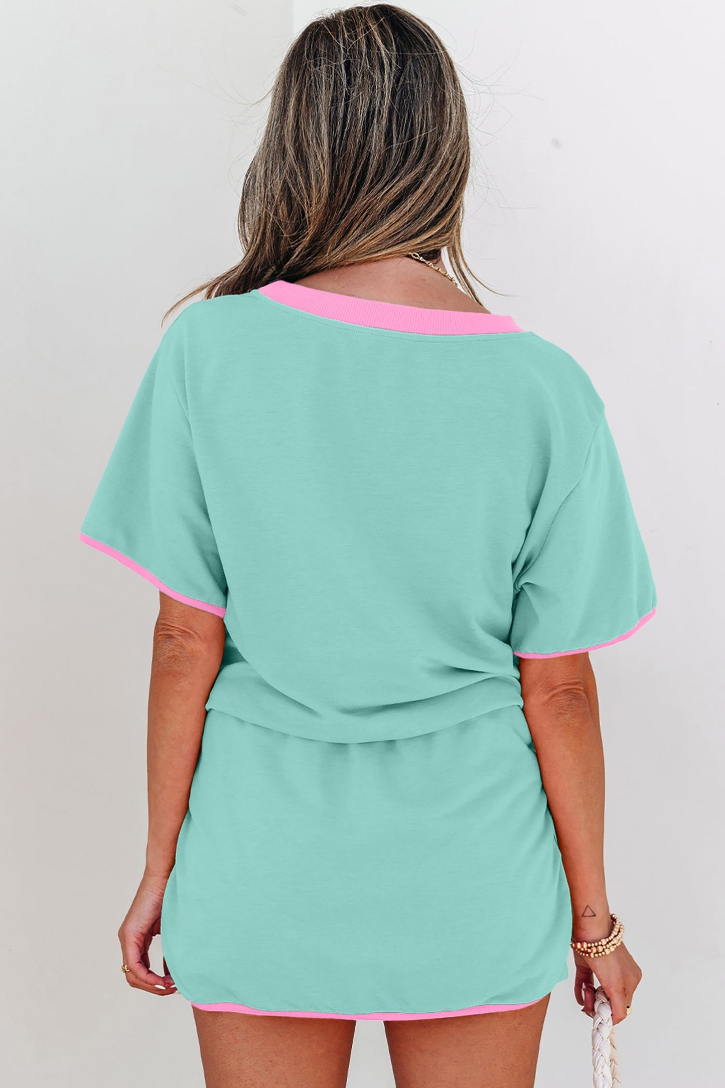 Hunter Drop Shoulder T Shirt Threaded Pear
