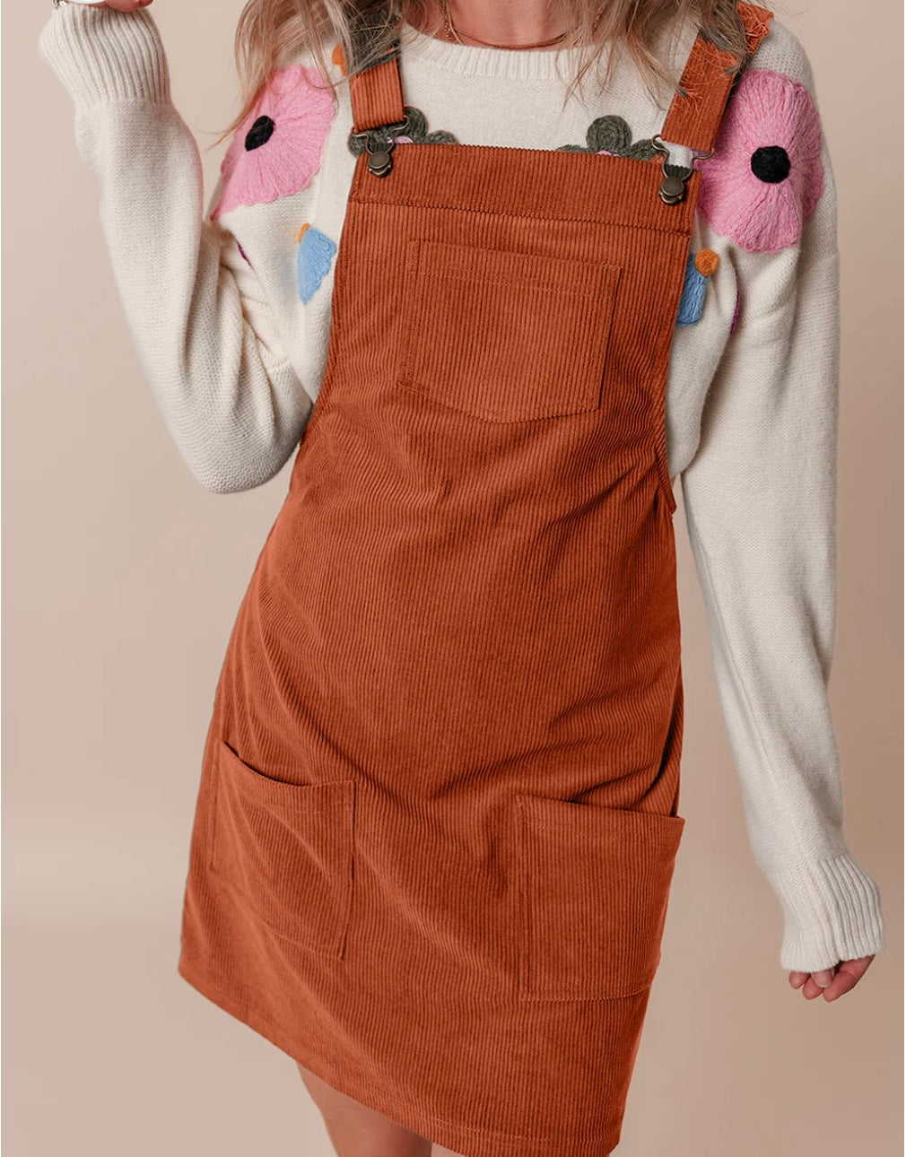 Corduroy Overall Dress