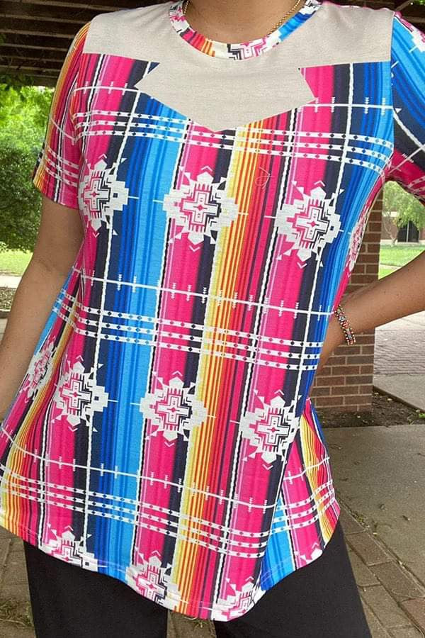 Serape Aztec top