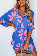 BALI BLOOMS BLUE FLORAL LOOSE ROMPER **SHIPPING EXPECTED TO BEGIN ON DATE 4/8**
