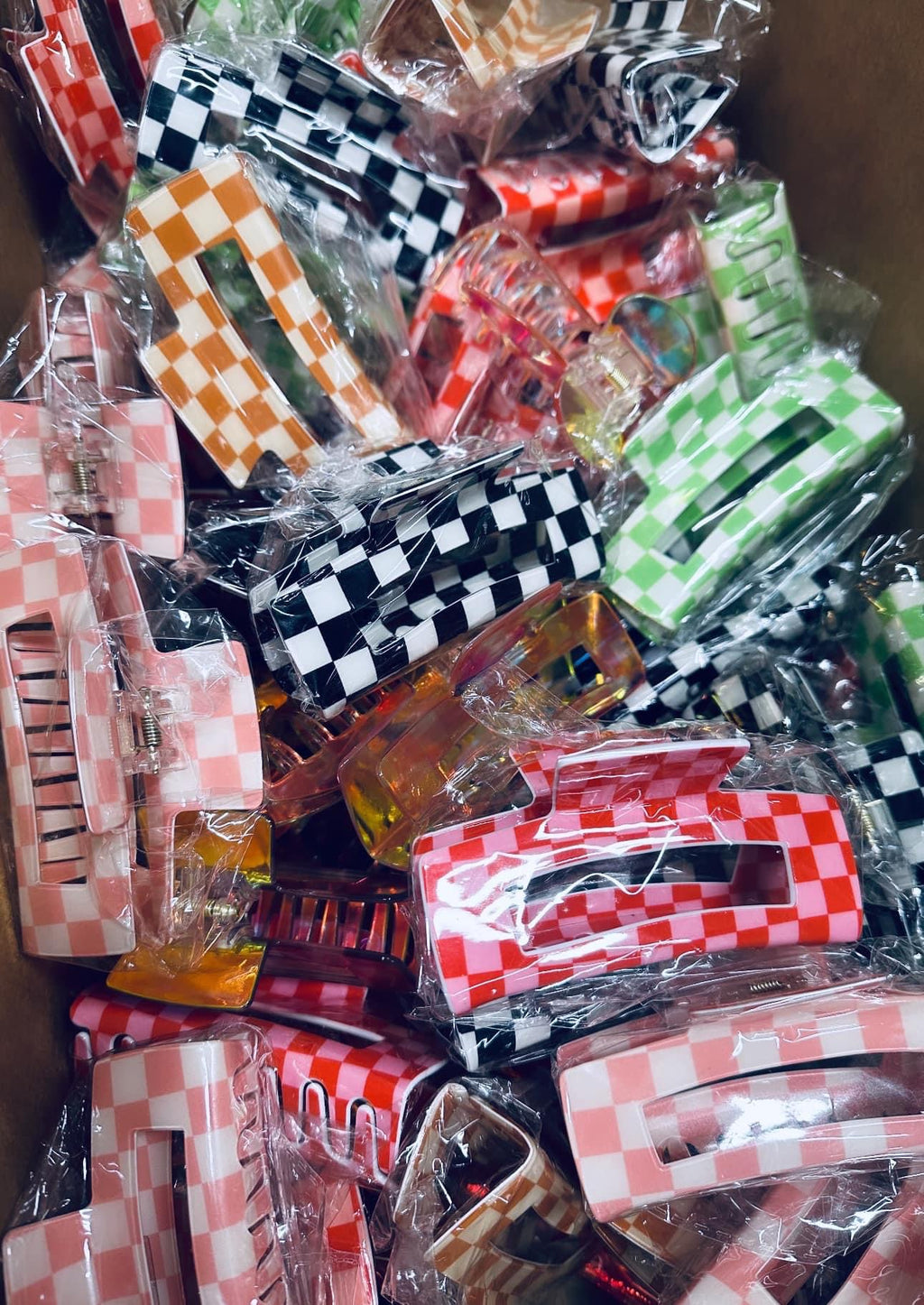 Checkered Claw Clips