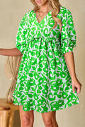 Green Floral Dress