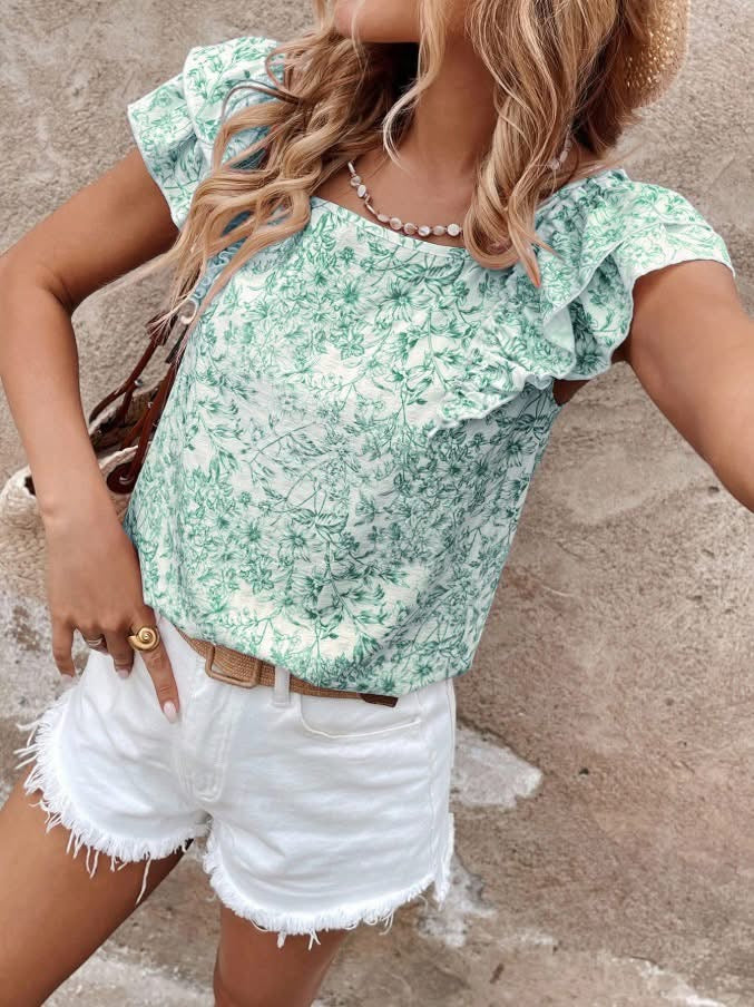 Little bit of sunshine bow back shirt