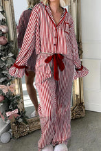 Load image into Gallery viewer, CANDY CANE LANE TOP AND PANTS PAJAMA SET **SHIPPING EXPECTED TO BEGIN ON DATE 11/16**
