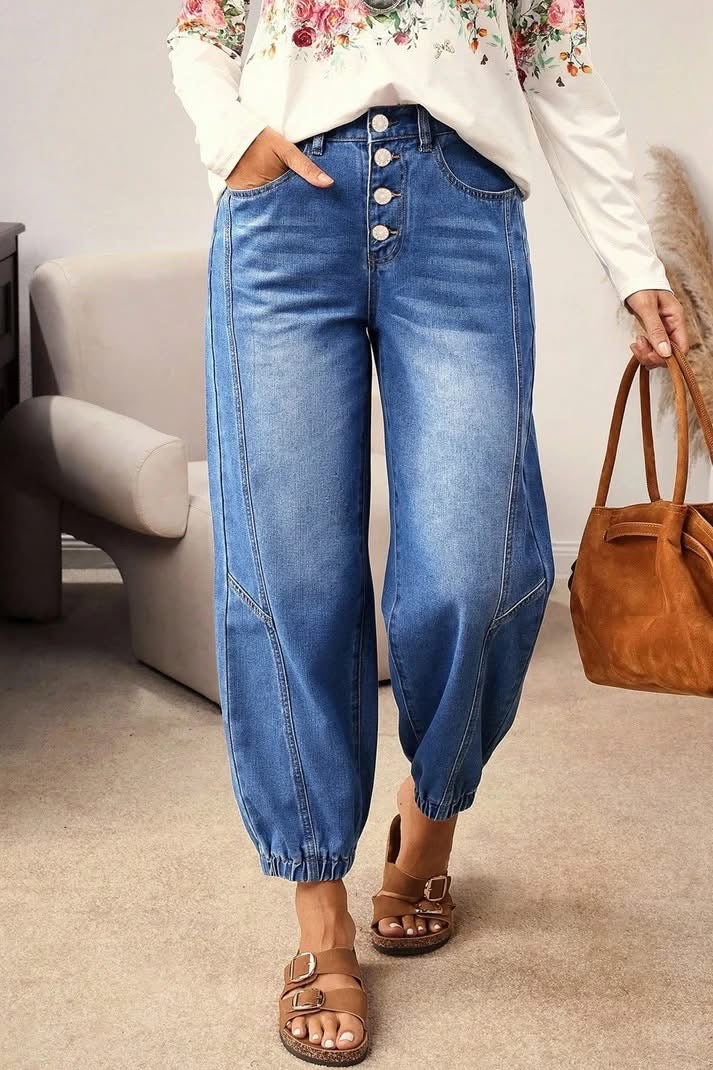 4 Button Casual Jeans