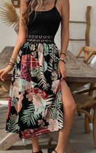 Load image into Gallery viewer, Lace Detail Floral Slit Midi Cami Dress
