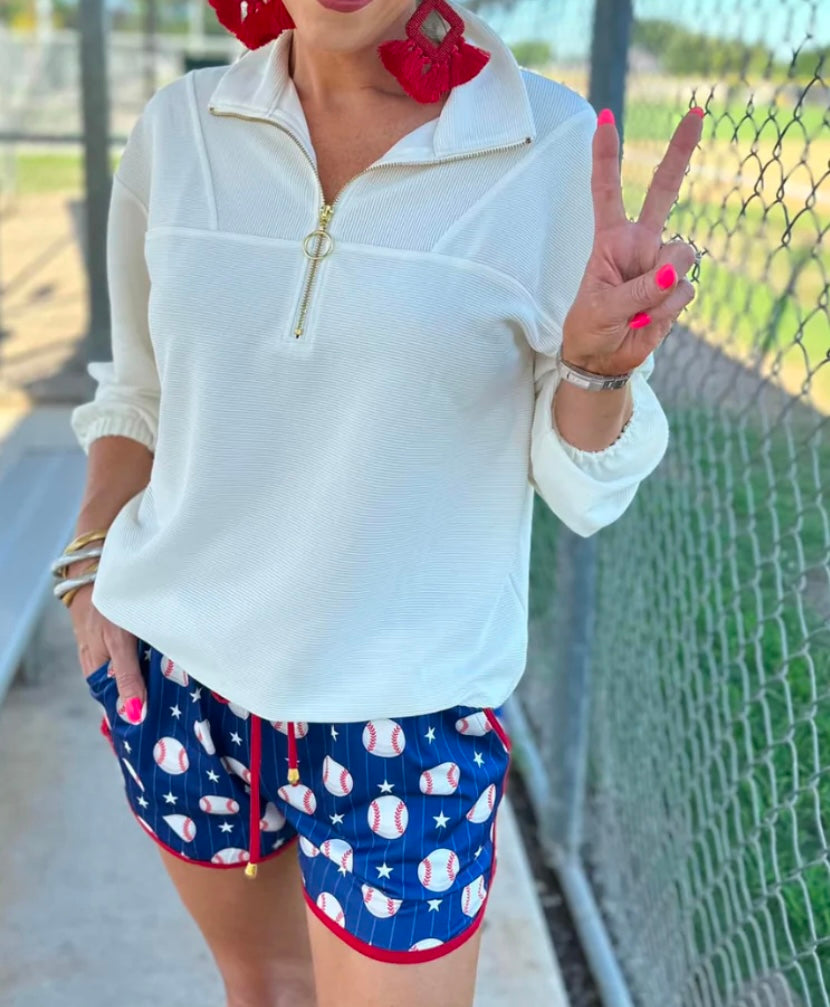 Out Of Your League Baseball Drawstring Everyday Shorts (Preorder)