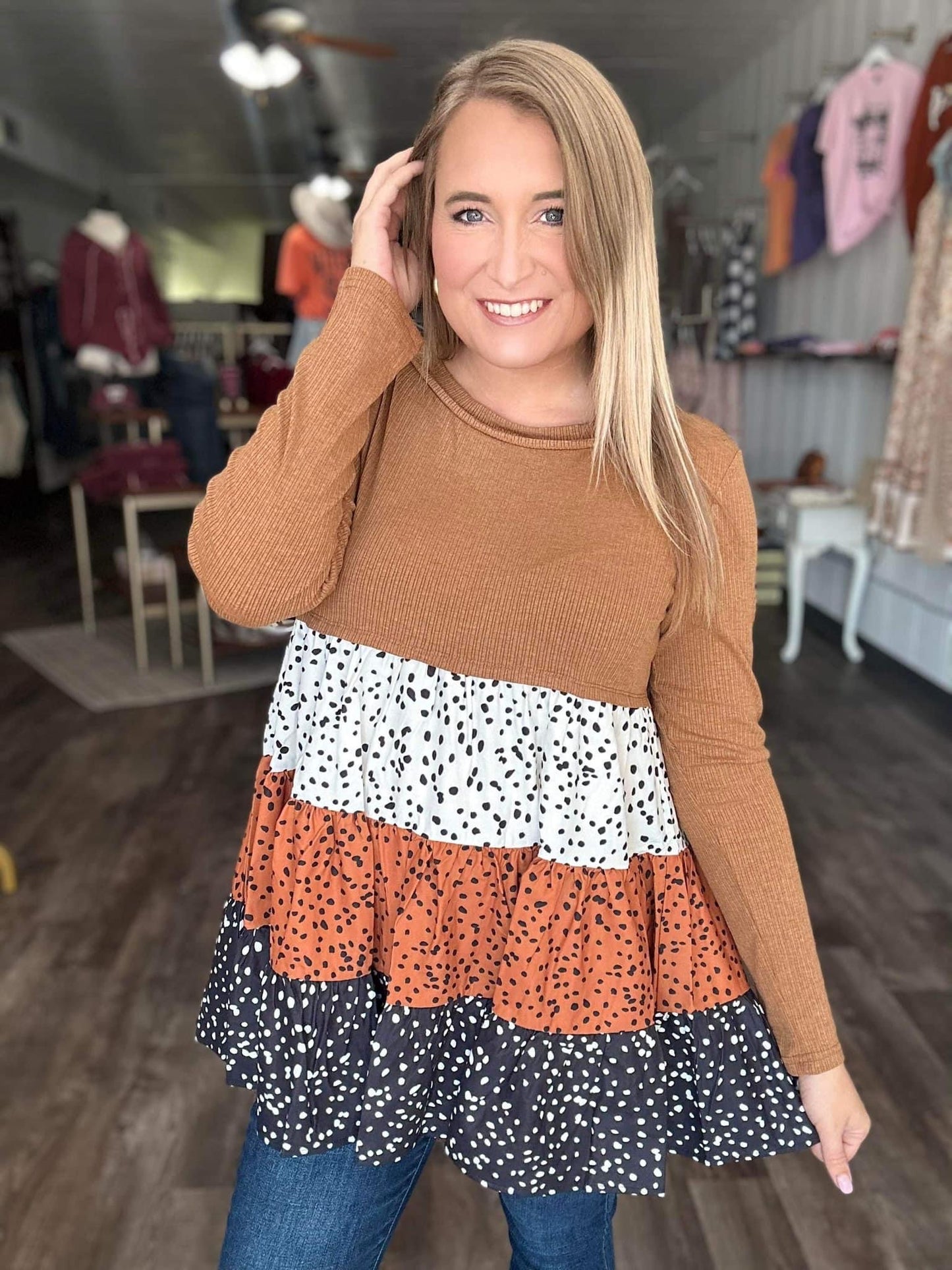 Tessa Babydoll Tiered Top