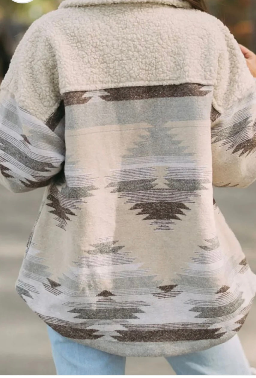 Button Up Long Sleeve Jacket