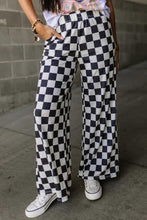 Load image into Gallery viewer, Checkered Wide Leg Pants
