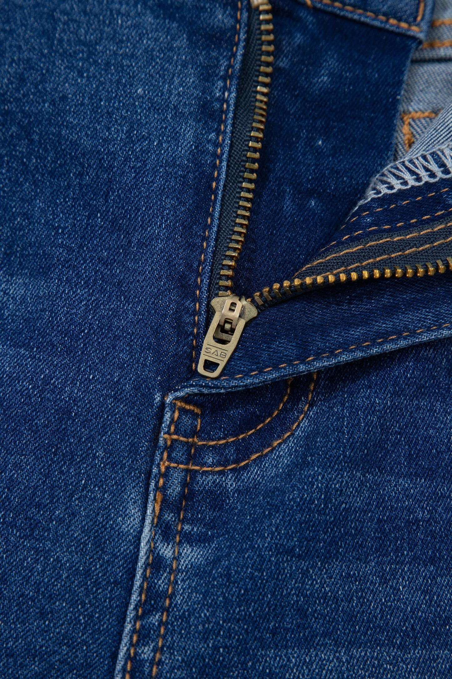 Yusra Seam Detail Shift Jeans Threaded Pear
