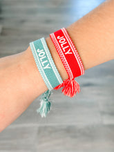 Load image into Gallery viewer, &quot;Jolly&quot; Woven Christmas Bracelets
