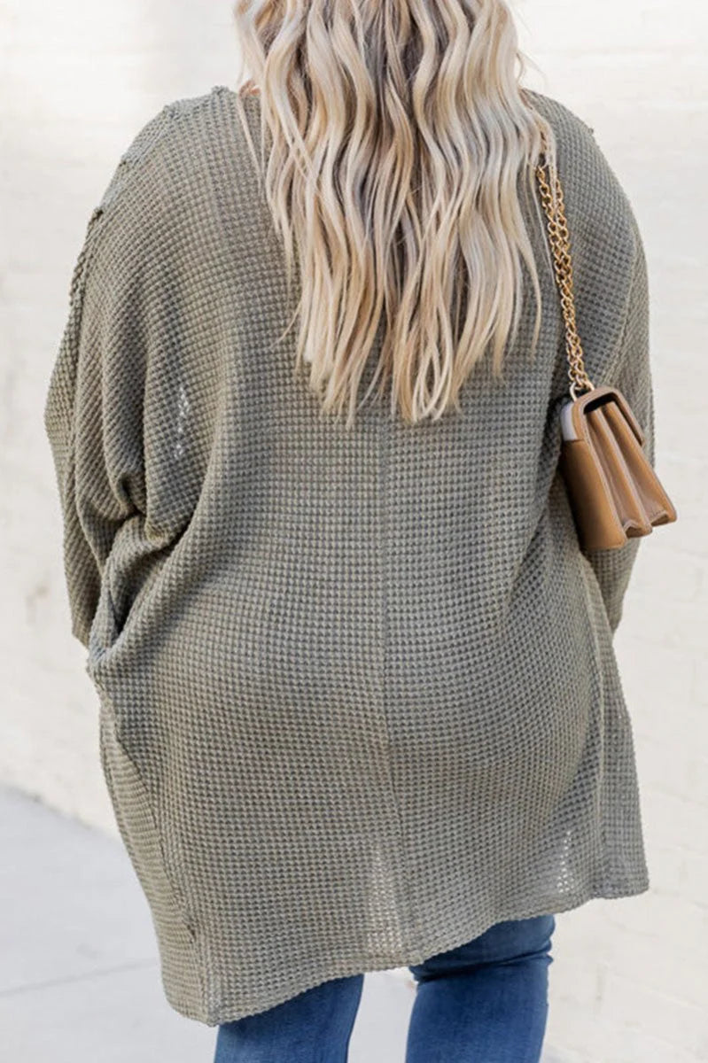 PLUS SIZE CITY STREETS SEAGRASS CARDIGAN **SHIPPING EXPECTED TO BEGIN ON DATE 11/15**