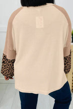 Load image into Gallery viewer, STARLIT SPOTS LIGHT FRENCH BEIGE PATCHWORK SWEATSHIRT **SHIPPING EXPECTED TO BEGIN ON DATE 10/22**
