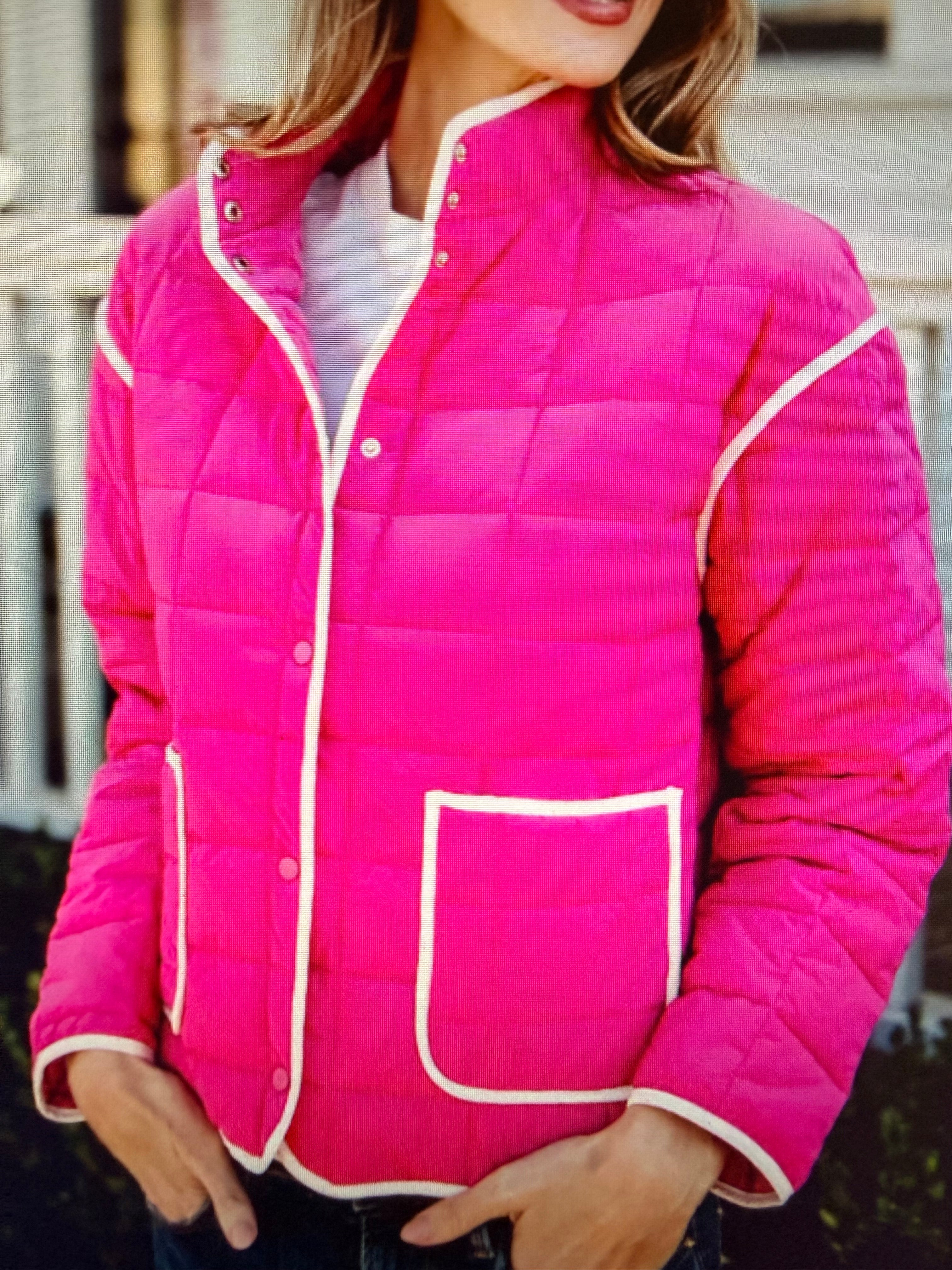 Pink Puffer Jacket Sale