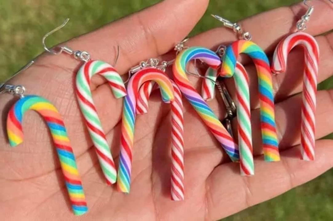 Candy Cane Earrings