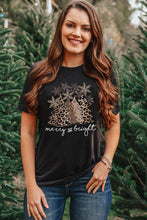 Load image into Gallery viewer, Leopard Christmas Tree T shirt
