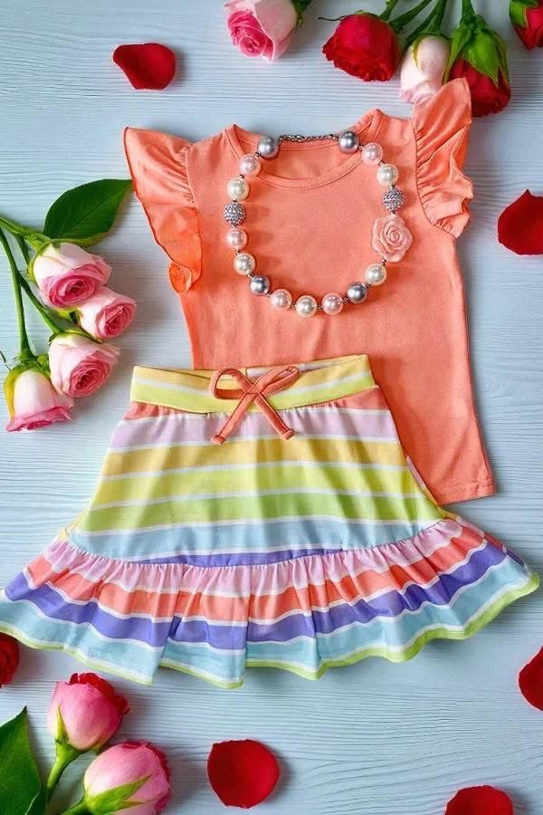 Coral Short Set