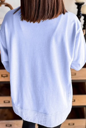 DAISY DREAMER BEAU BLUE TUNIC TOP **SHIPPING EXPECTED TO BEGIN ON DATE 5/12**