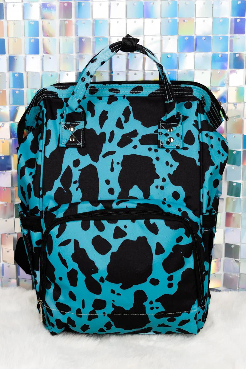 Turquoise Milkin It Diaper backpack Bag
