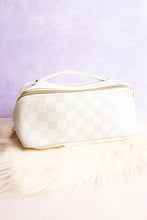 Load image into Gallery viewer, Checkered expandable Makeup Bag
