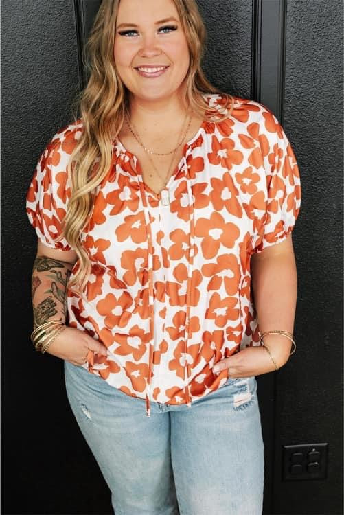 Plus Size Floral Top