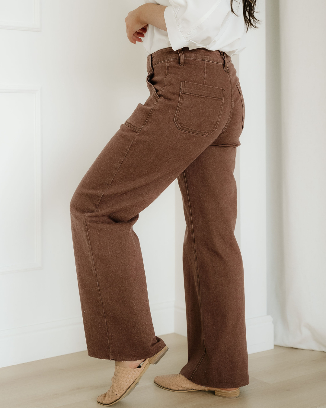 Rylan Retro Washed Patch Pocket Loose Jeans Indie & Co.