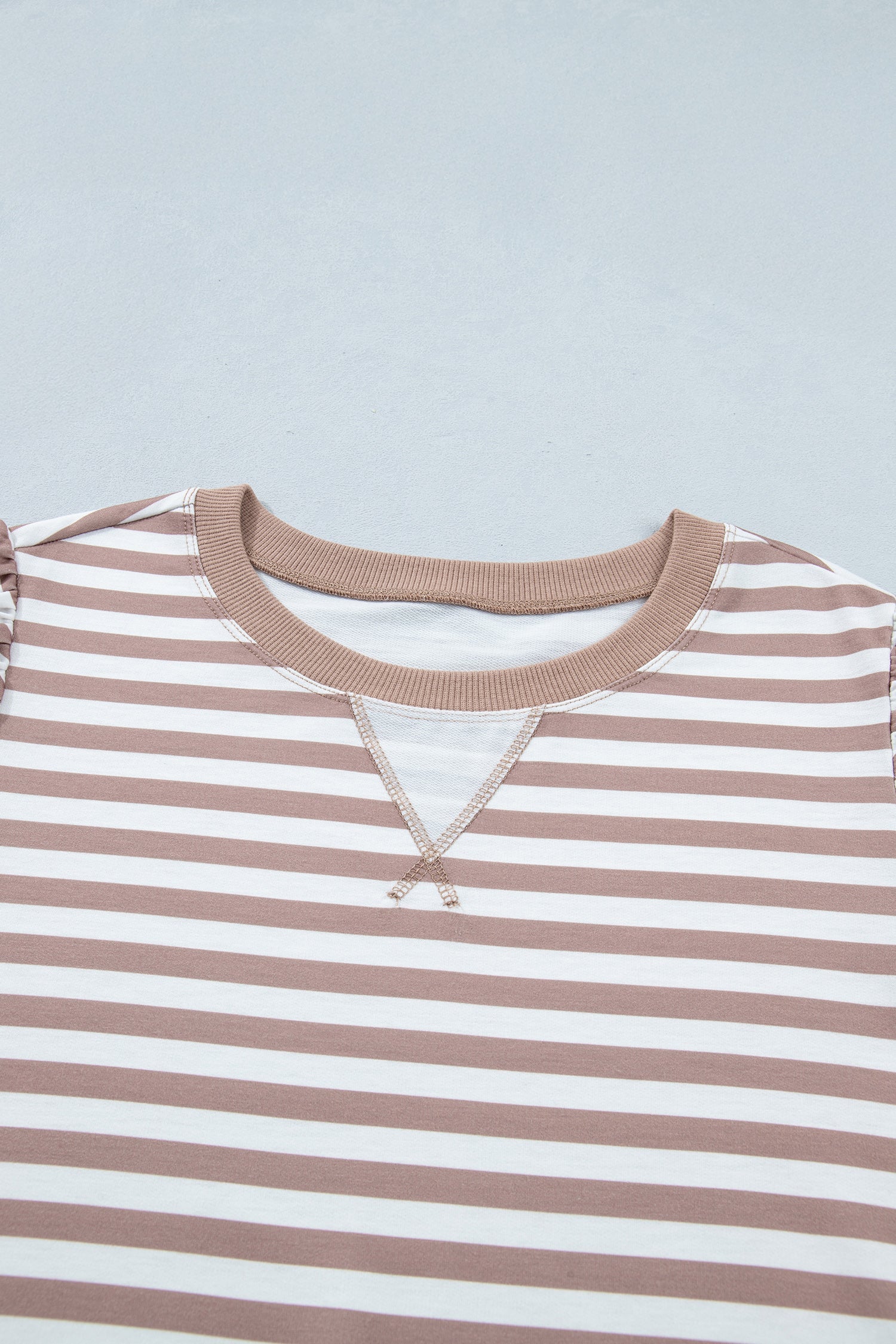 Zelda Puff Sleeve T PLUS Shirt Threaded Pear