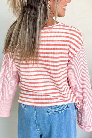 PINK STRIPED TOP **SHIPPING EXPECTED TO BEGIN ON DATE 8/11**
