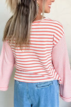 Load image into Gallery viewer, PINK STRIPED TOP **SHIPPING EXPECTED TO BEGIN ON DATE 8/11**
