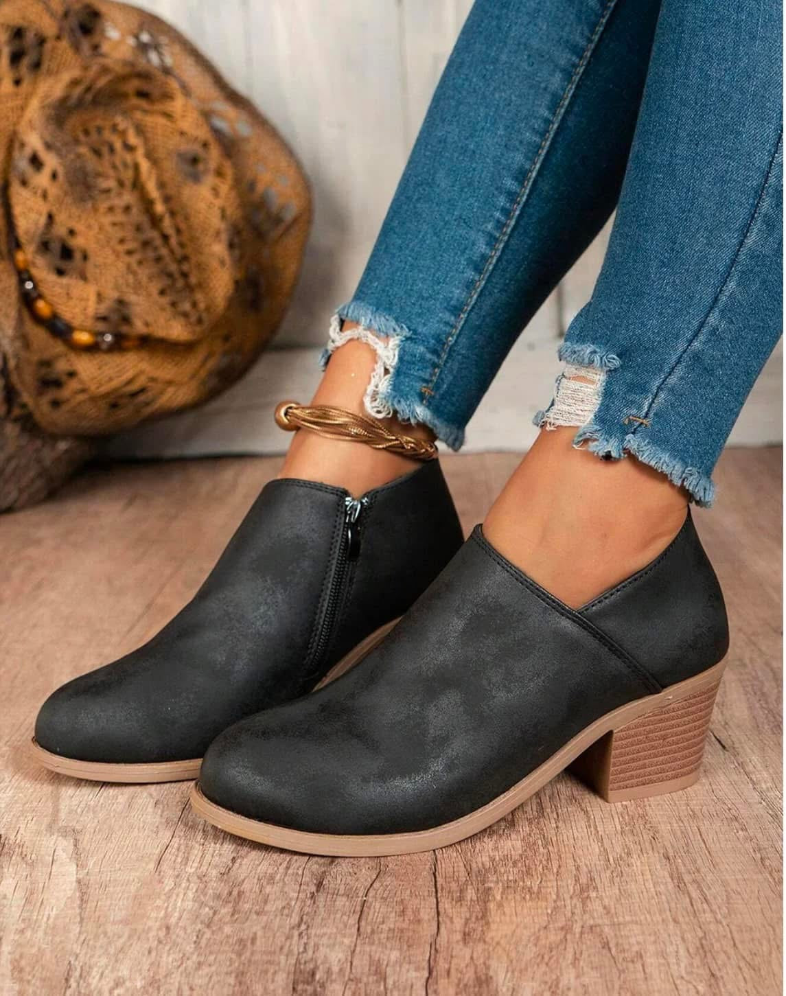 Addison Suede Booties