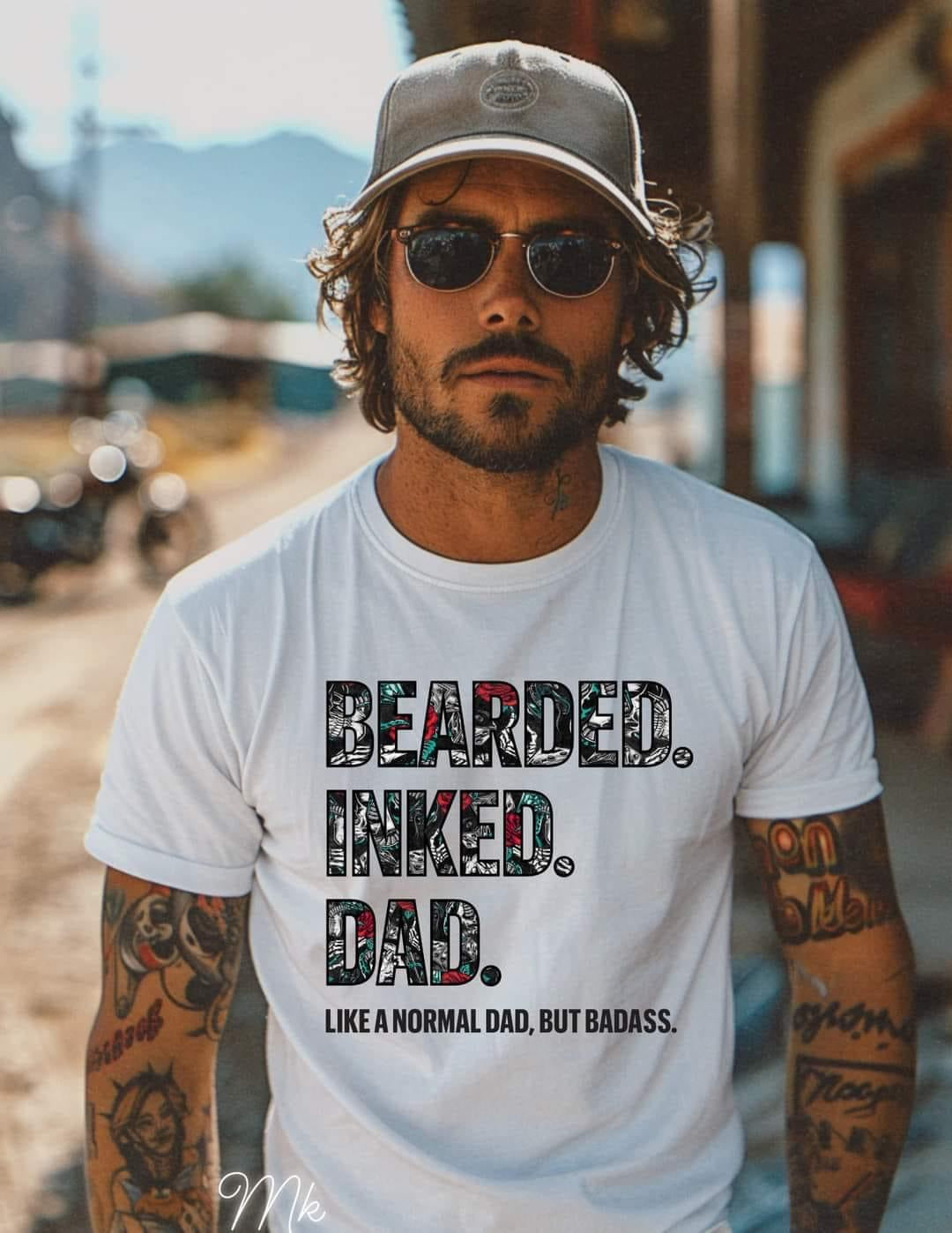 Bearded Inked Dad Tees