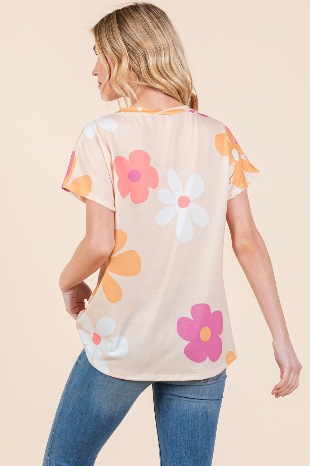 BOMBOM Floral Short Sleeve T-Shirt Creative Chaos Boutique