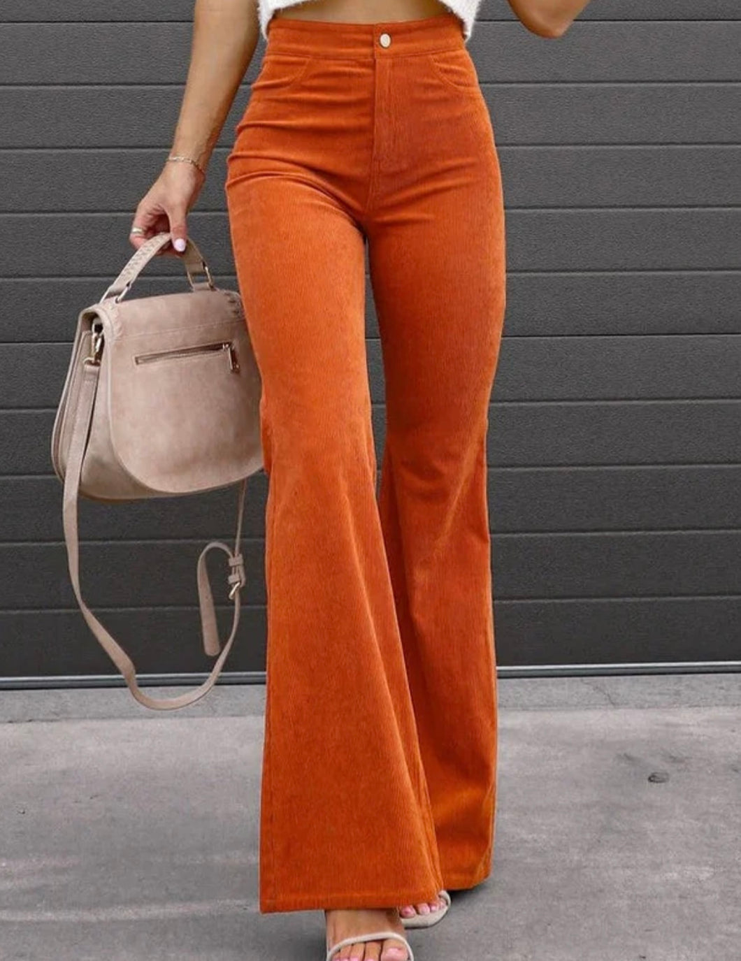 Corduroy Flared Trousers