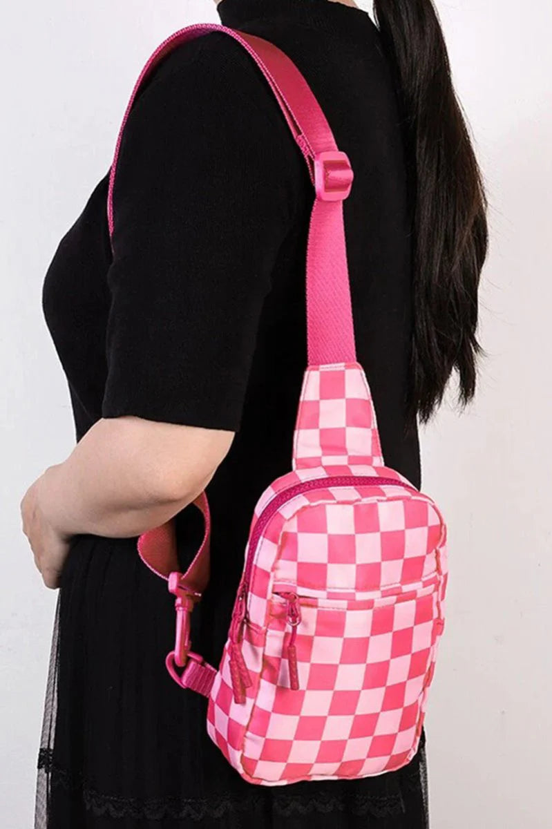 Checkered Sling Bags