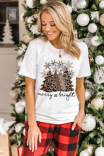 Load image into Gallery viewer, Leopard Christmas Tree T shirt
