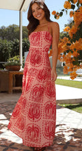 Printed Halter Neck Maxi Dress