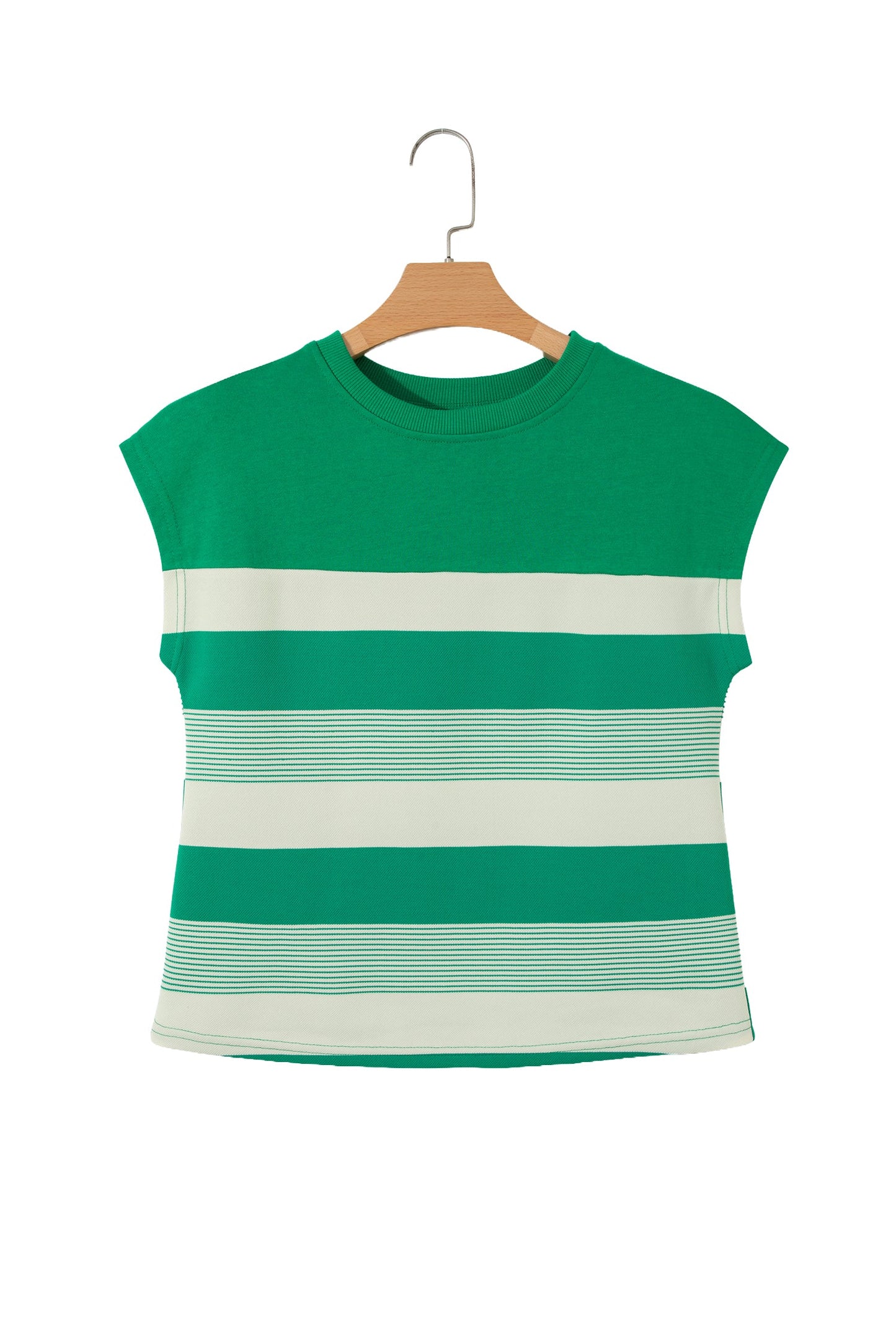 Galilea Cap Sleeve T Shirt Threaded Pear