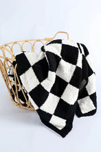 Load image into Gallery viewer, TIME TO UNWIND BLACK CHECK 60 X 50 BLANKET **SHIPPING EXPECTED TO BEGIN ON DATE 10/25**
