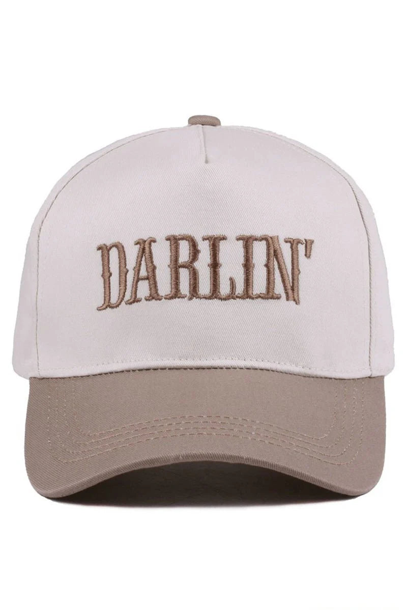 Darlin Two Tone Embroidered Cap