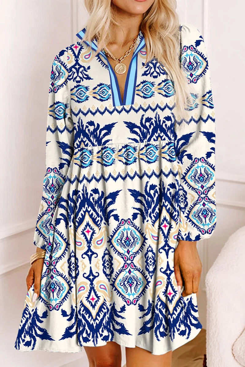 BLUE SPRINGS CREEK LONG SLEEVE MINI DRESS **SHIPPING EXPECTED TO BEGIN ON DATE 6/2**