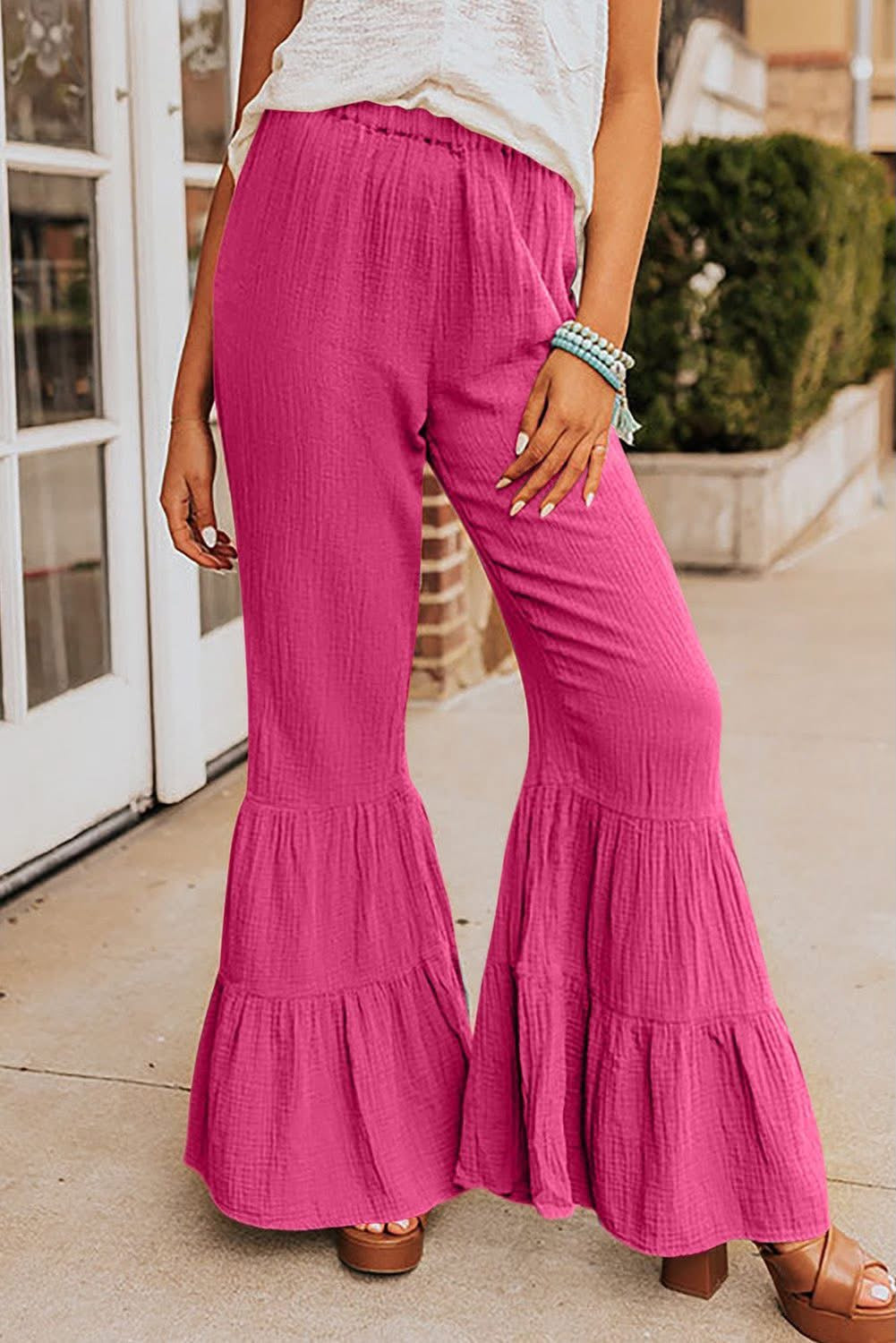 Pink Ruffle Pants