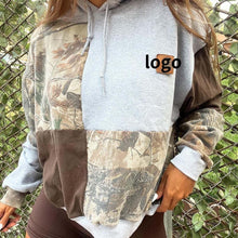 Load image into Gallery viewer, CHT--Flower Patchwork Hoodie
