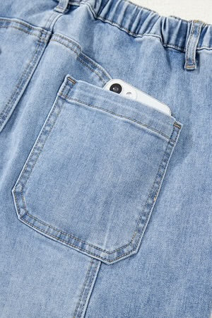 THE WILLOW BEAU BLUE WIDE LEG DENIM PANTS