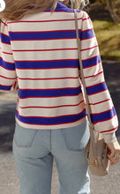 Load image into Gallery viewer, Color Block V Neck Loose Fit Sweatshirt
