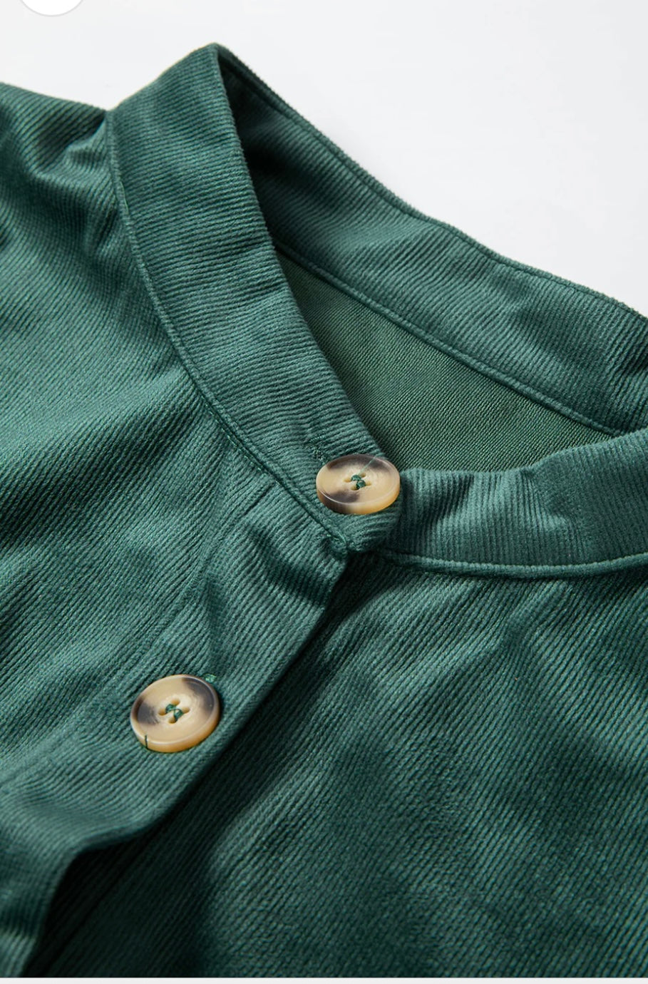 Retro Corduroy Buttoned Shirt
