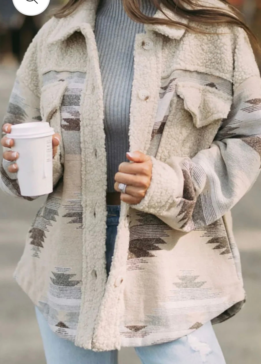 Button Up Long Sleeve Jacket
