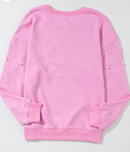 Load image into Gallery viewer, Pearl Embossed Pink Sweater
